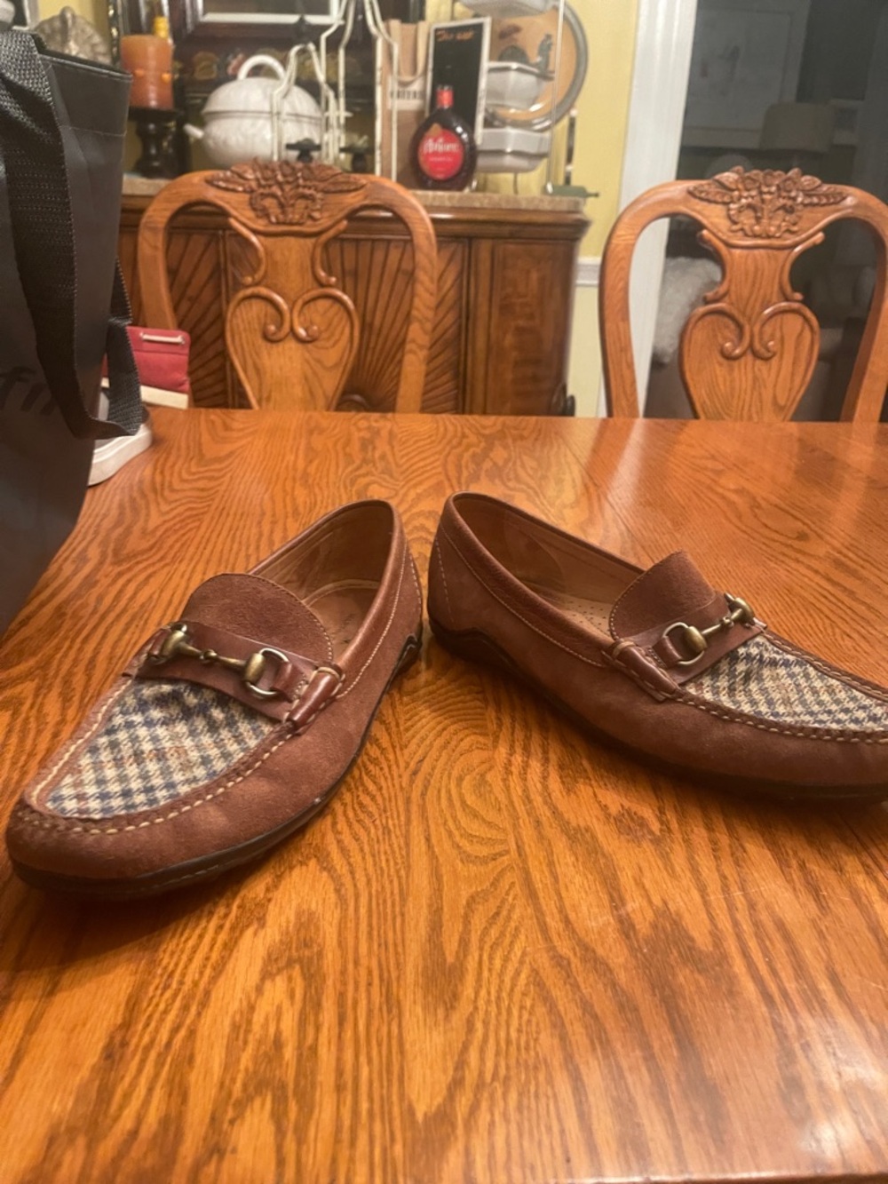 Martin Dingman Chestnut Brown Suede Horsebit Loafers - Picture 7 of 7